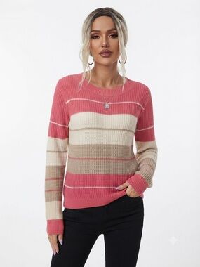 Devon Colorblock Multicolor Striped Sweater